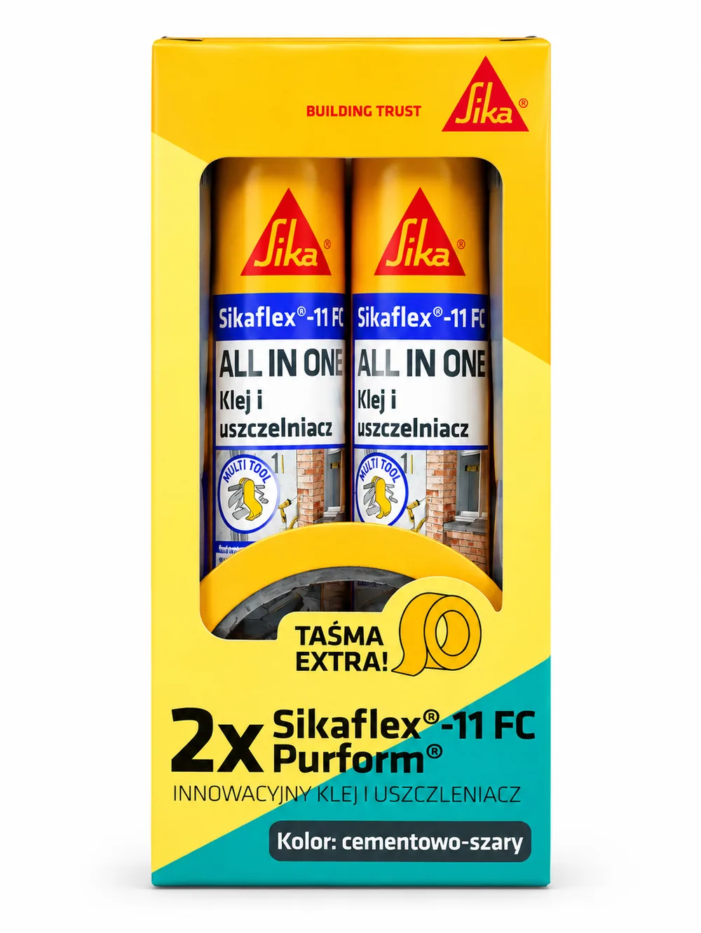 Klej i uszczelniacz Sikaflex-11 FC Purform cementowo-szary