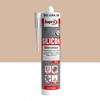 Silikon Sopro Sanitarny 33 Beż Jura 310 ml