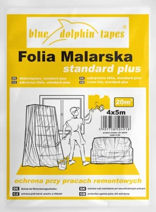 Folia Malarska Standard Plus 4x5 m Blue Dolphin