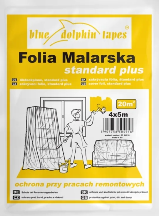 Folia Malarska Standard Plus 4x5 m Blue Dolphin