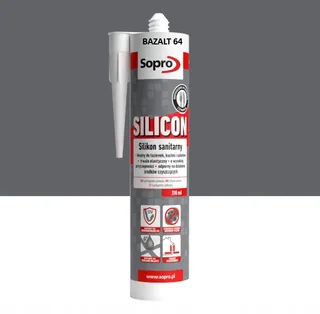 Silikon sanitarny Sopro Bazalt 64 310 ml