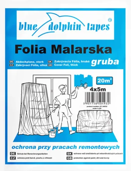 Folia Malarska Gruba 4x5 m Blue Dolphin