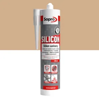 SOPRO Silicon - Silikon sanitarny KARMEL 38 310ml
