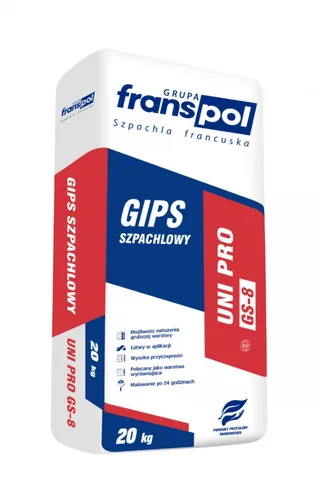 Gips Szpachlowy GS-8 20kg