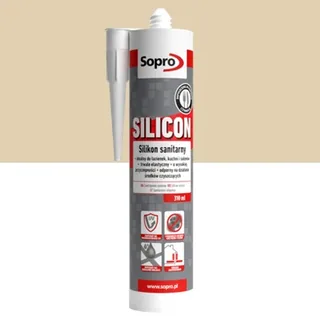 SOPRO Silicon - Silikon sanitarny BEŻ BAHAMA 34 310ml