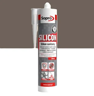 Silikon sanitarny Ciemnoszary 70 310 ml Sopro