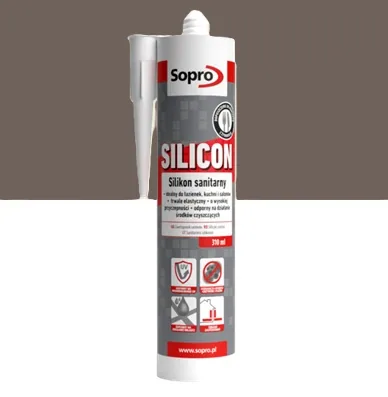Silikon sanitarny Ciemnoszary 70 310 ml Sopro