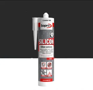 Silikon Sopro Sanitarny 90 Czarny 310 ml