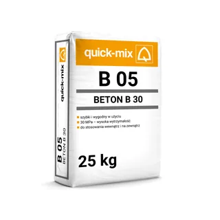 Gotowa zaprawa betonowa Sievert Quick-mix B 05 Beton B30 (C25/30) 25 kg