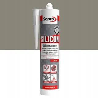 SOPRO Silicon - Silikon sanitarny BETONOWO SZARY 14 310ml