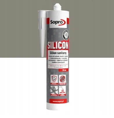 SOPRO Silicon - Silikon sanitarny BETONOWO SZARY 14 310ml