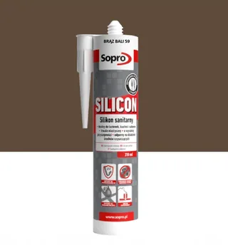 Silikon Sanitarny Sopro 59 Brąz Bali 310 ml