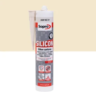 SOPRO Silikon sanitarny JASNY BEŻ 29 310ML 1szt