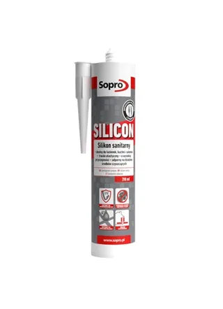 SOPRO Silicon - Silikon sanitarny bezbarwny 00 310ml