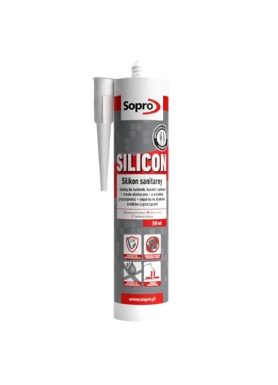 SOPRO Silicon - Silikon sanitarny bezbarwny 00 310ml