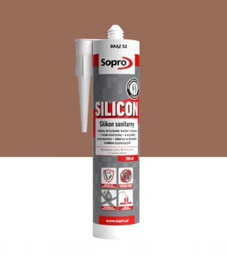 Silikon Sopro sanitarny 52 Brąz 310 ml